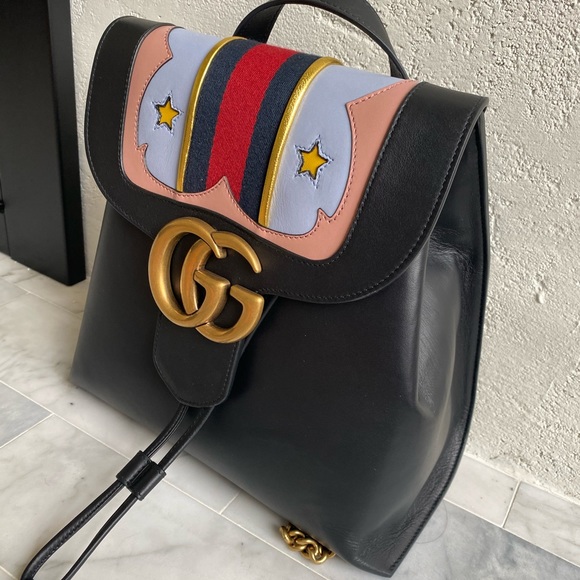 SOLD Gucci marmont leather backpack $2700 - Picture 6 of 12
